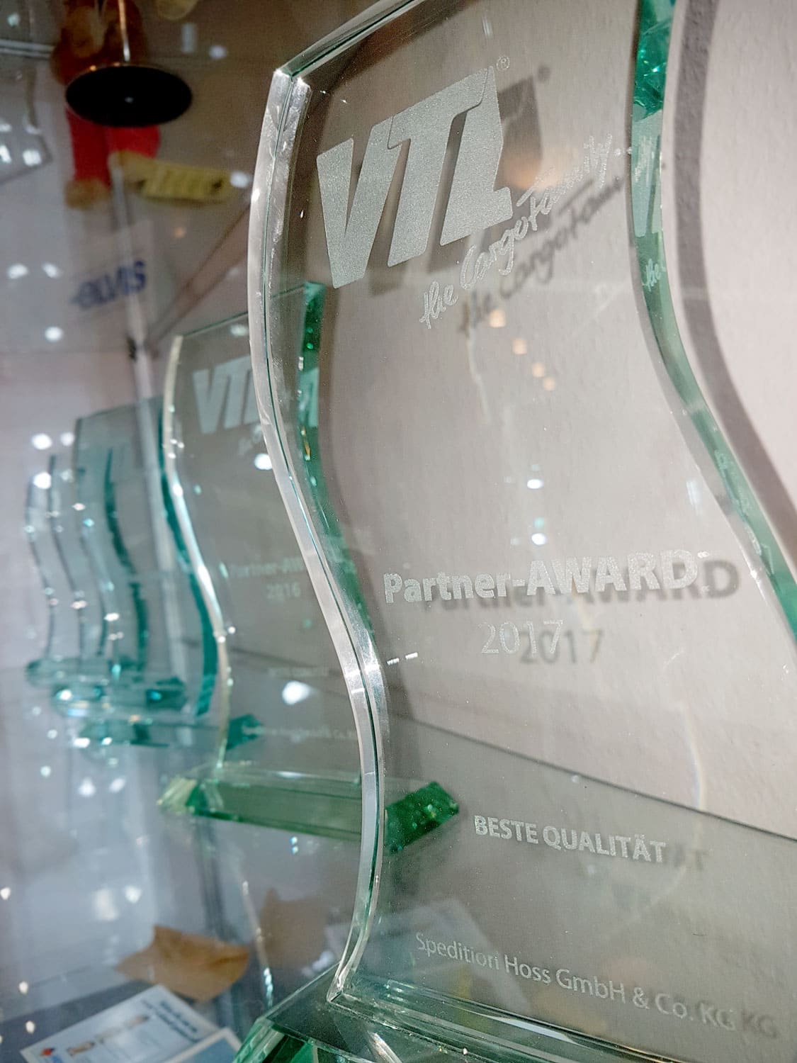 VTL-Award 2017 "Beste Qualität" geht an Spedition Hoss